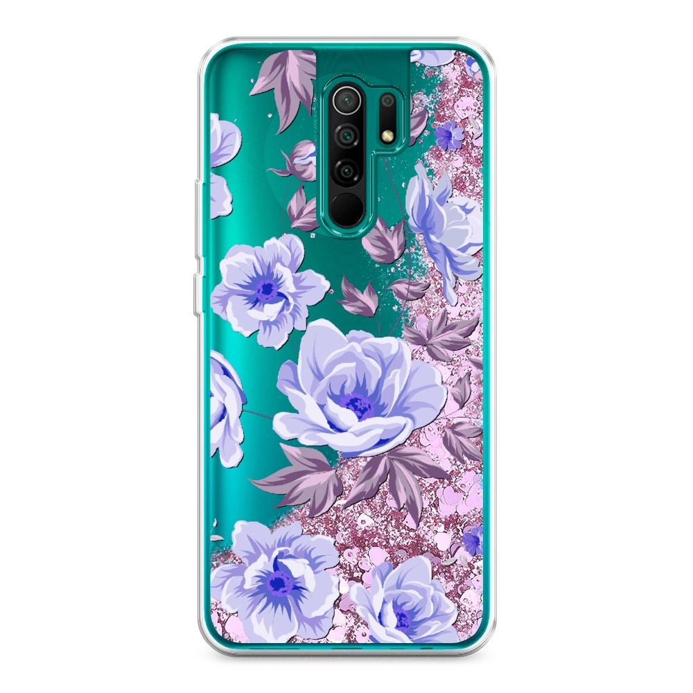 

Жидкий чехол с блестками "Цветочная фантазия 1" на Xiaomi Redmi 9, 38394-1
