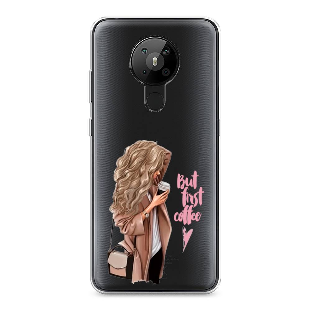

Чехол Awog "Девушка с кофе" для Nokia 5.3