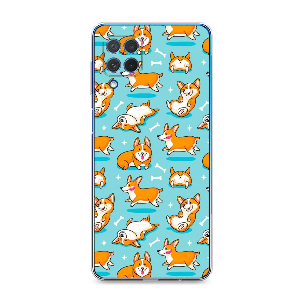 

Чехол Awog на Samsung Galaxy M62 / Самсунг M62 "Веселые корги", Коричневый, 2102950-2