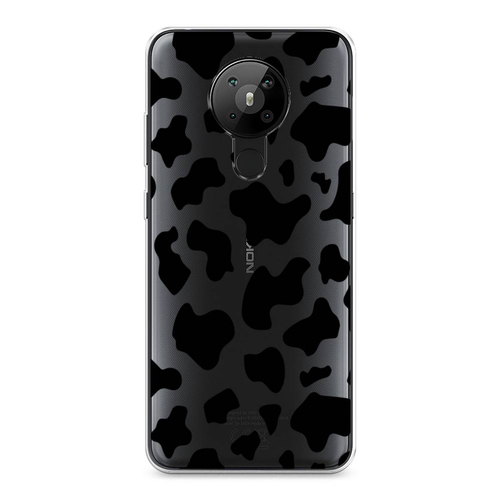 

Чехол Awog на Nokia 5.3 / Нокиа 5.3 "Пятна коровы черные", Черный, 123450-2