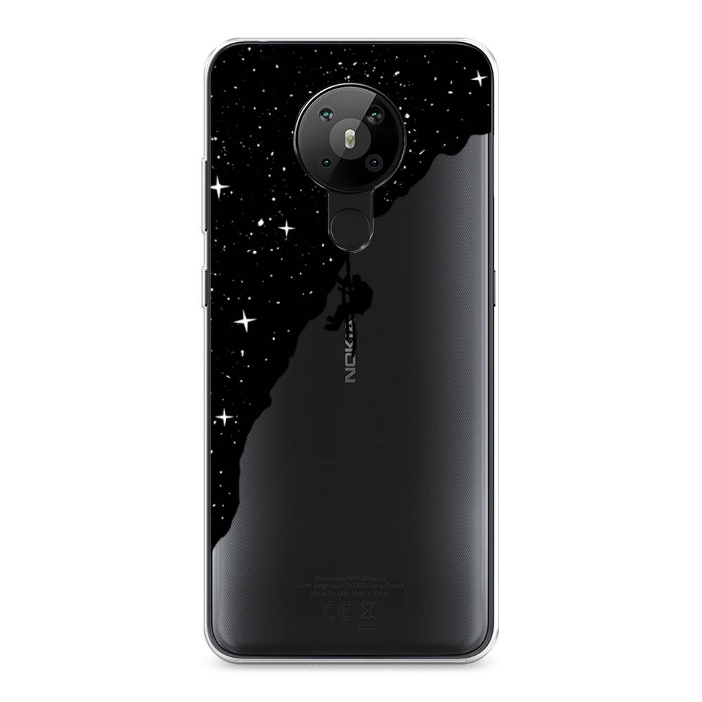 

Чехол Awog на Nokia 5.3 / Нокиа 5.3 "Скалолаз в космосе", Черный;белый;бежевый, 123450-4