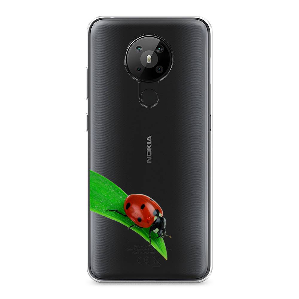 

Чехол Awog на Nokia 5.3 / Нокиа 5.3 "На счастье", Белый;красный;зеленый, 123450-1