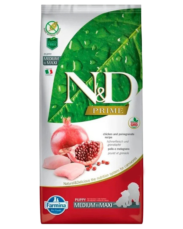 

FARMINA FARMINA DOG N&D ANCESTRAL GRAIN PUPPY MEDIUM & MAXI CHICKEN & POMEGRANATE низкозер