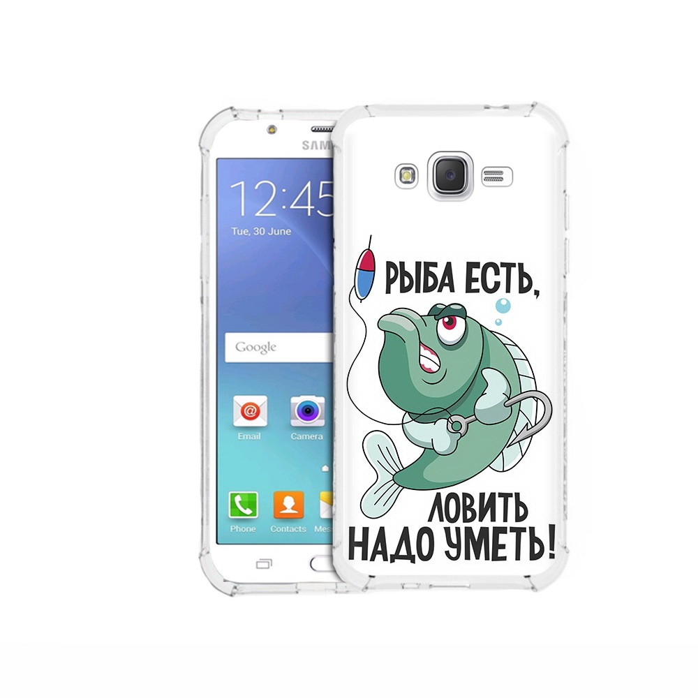 

Чехол MyPads Tocco для Samsung Galaxy J5 (2015) Рыба есть ,ловить надо уметь, Прозрачный, Tocco