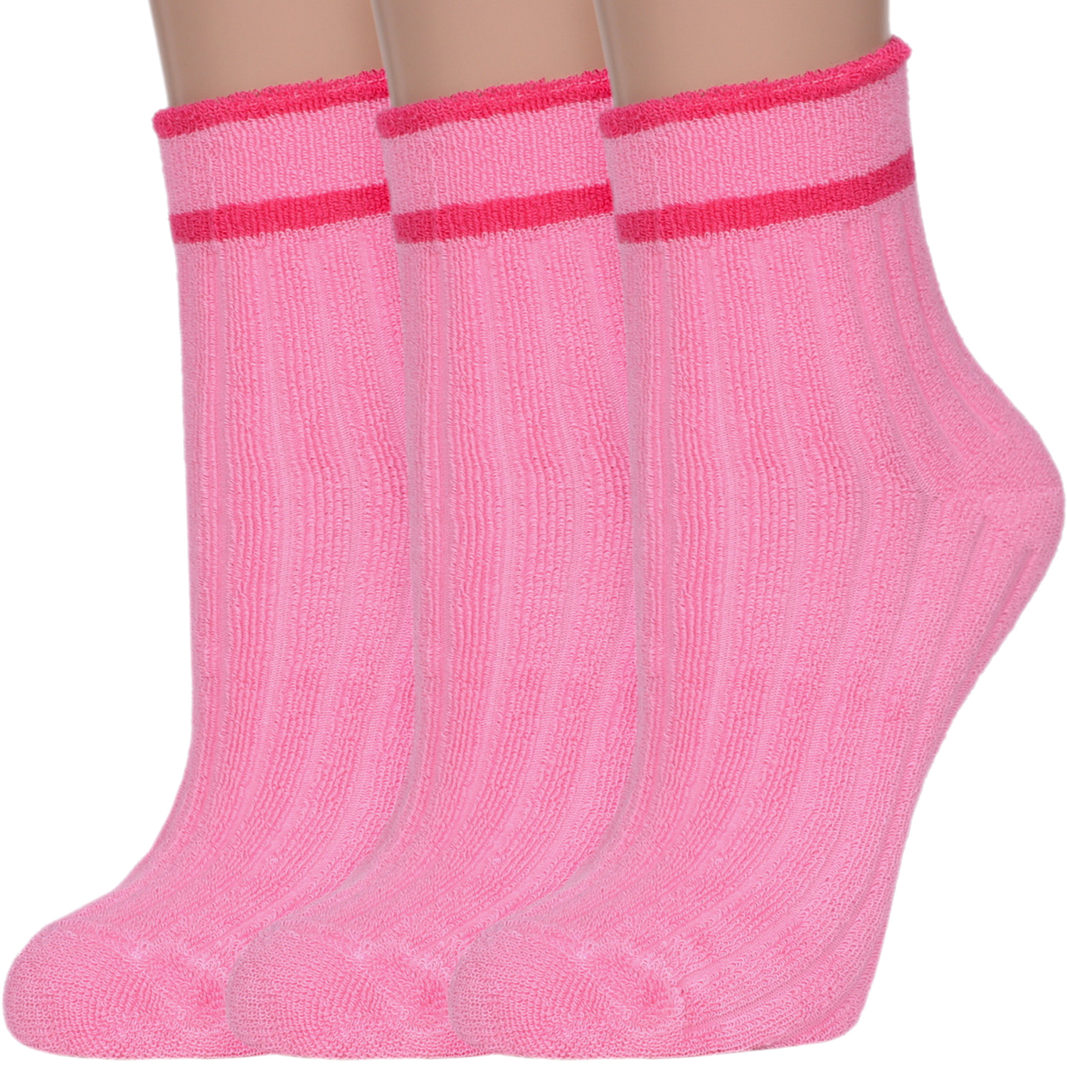 

Комплект носков женских Rusocks 3-Ж-1200 розовых; красных 23-25, 3-Ж-1200