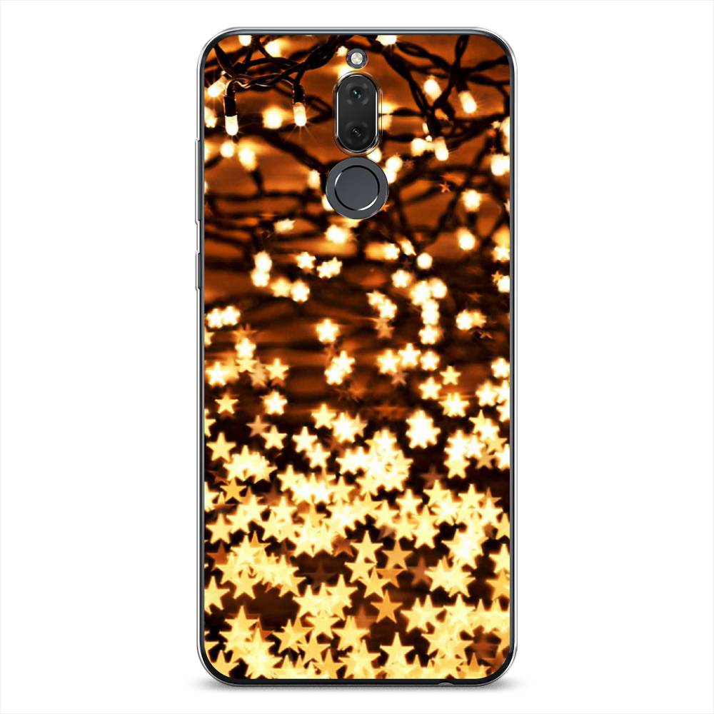 

Чехол на Huawei Nova 2i "Новогодняя гирлянда", Золотистый, 6120550-5