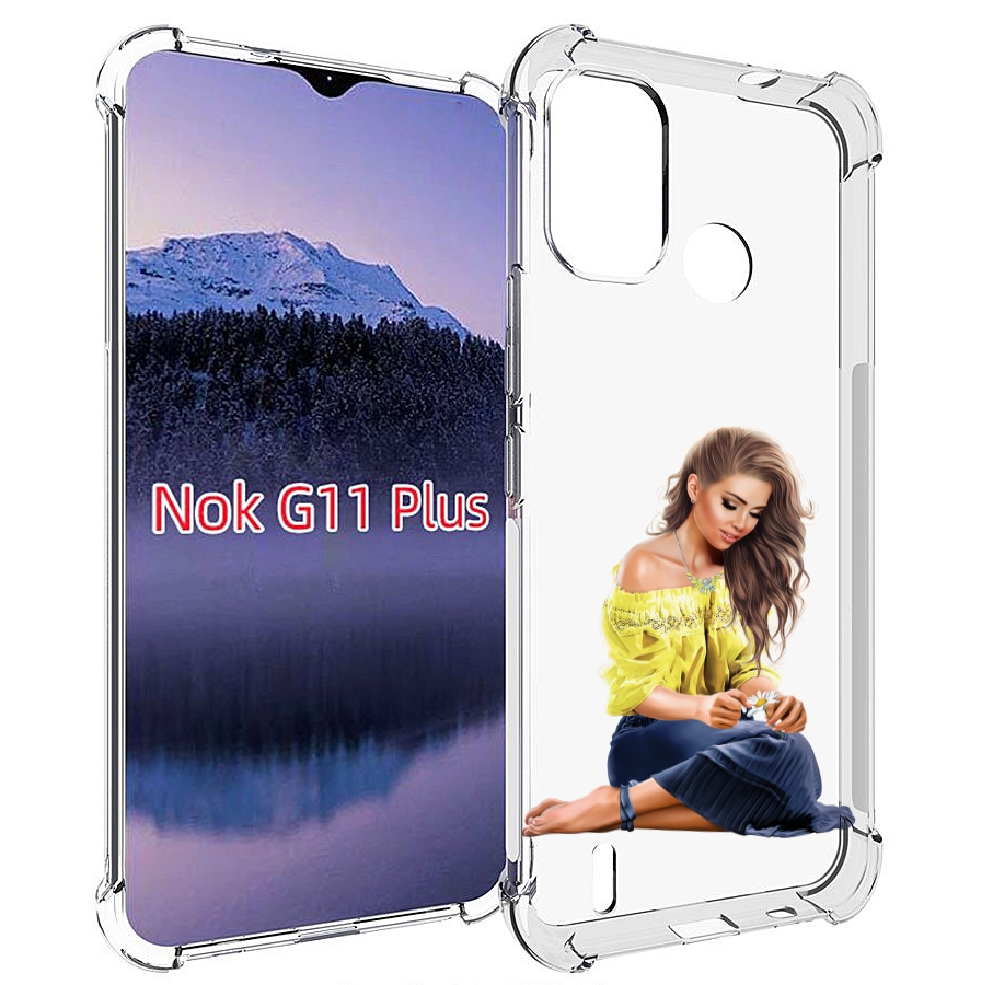 

Чехол MyPads миленькая-девочка женский для Nokia G11 Plus, Прозрачный, Tocco