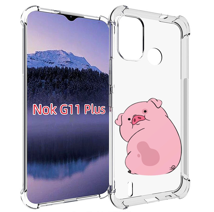 

Чехол MyPads милый-поросенок детский для Nokia G11 Plus, Прозрачный, Tocco