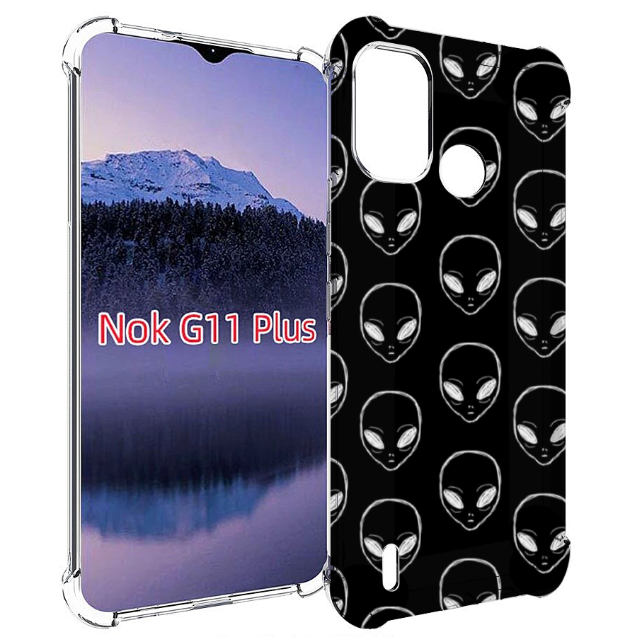 

Чехол MyPads мини-инопланетяне для Nokia G11 Plus, Прозрачный, Tocco