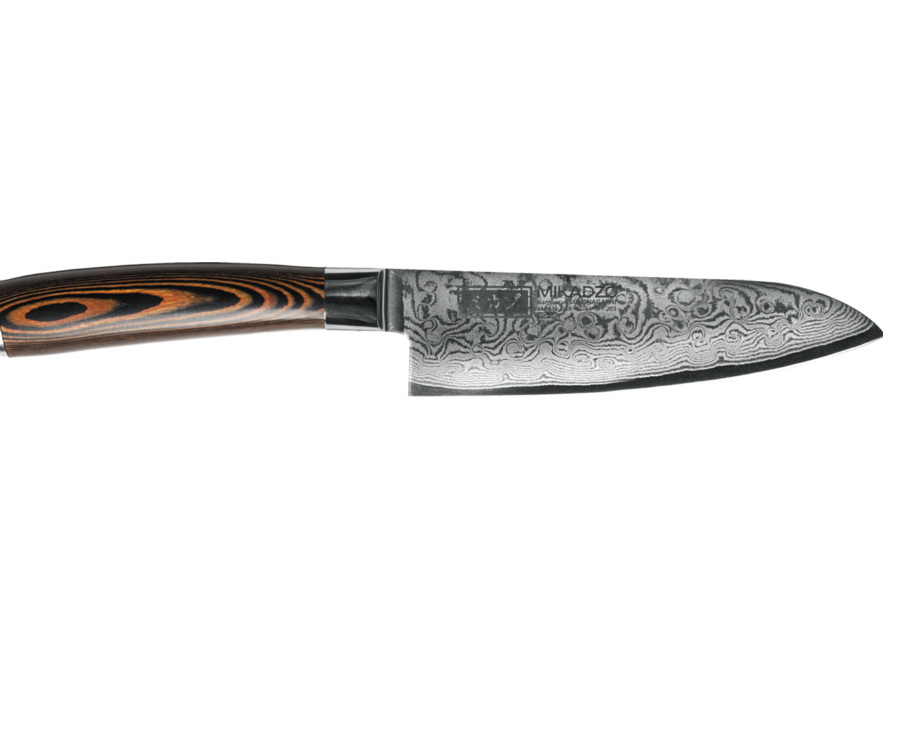 Нож сантоку Mikadzo Damascus Suminagashi