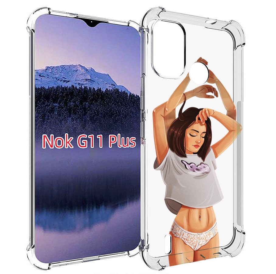 

Чехол MyPads много-рук женский для Nokia G11 Plus, Прозрачный, Tocco