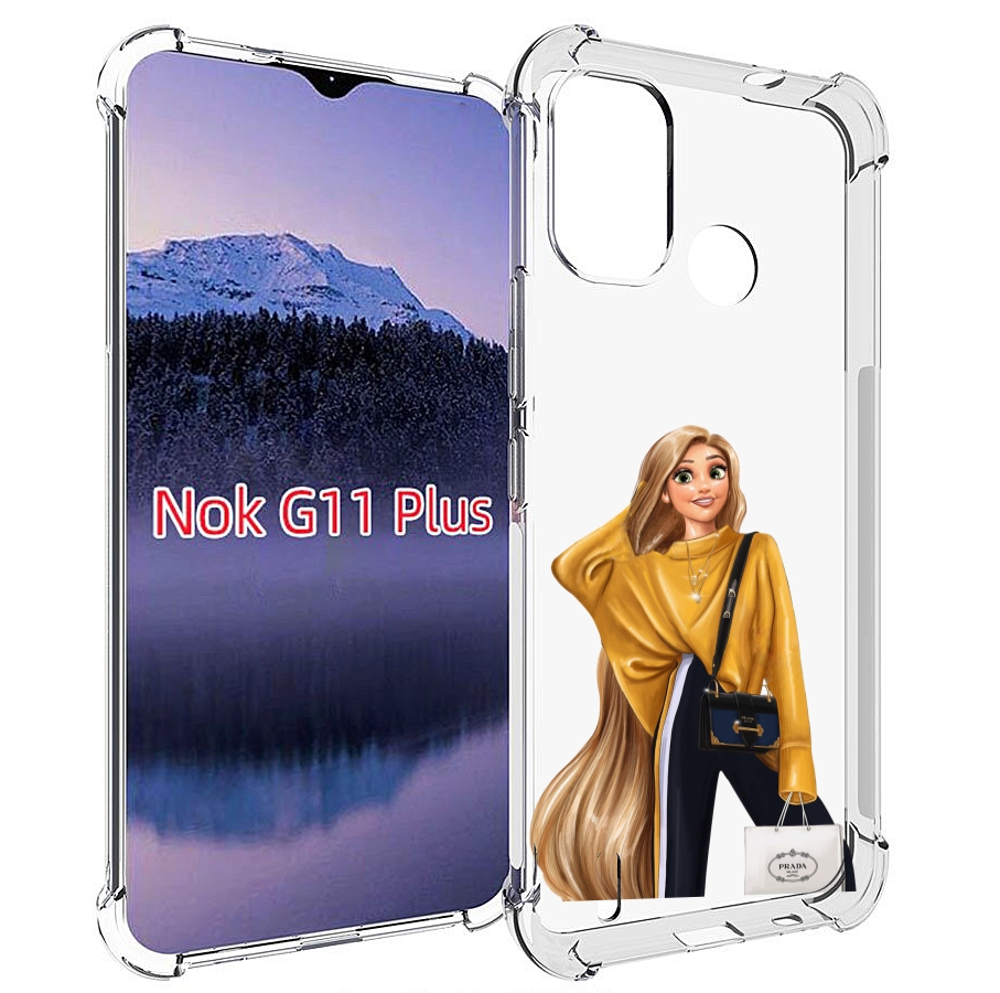 

Чехол MyPads модная-рапунсель женский для Nokia G11 Plus, Прозрачный, Tocco