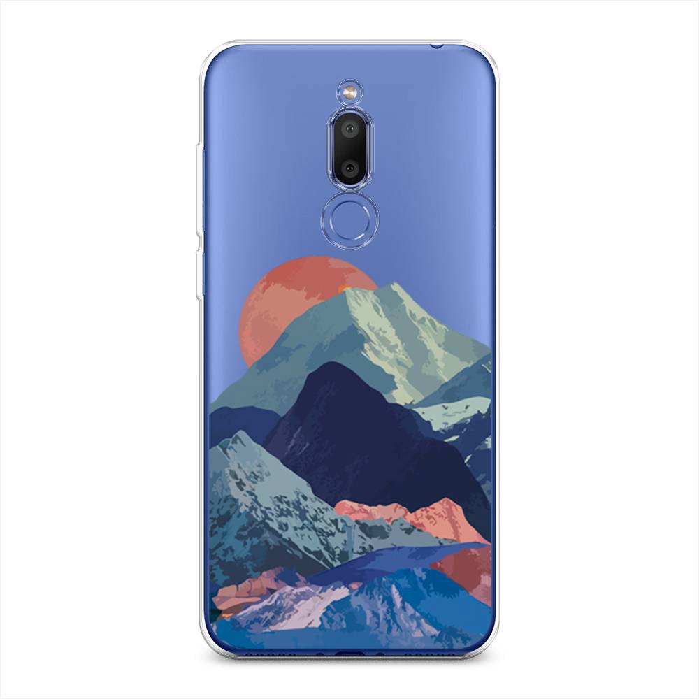 

Чехол на Meizu M6T "Закат в снежных горах", Красный;серый;голубой, 72850-2