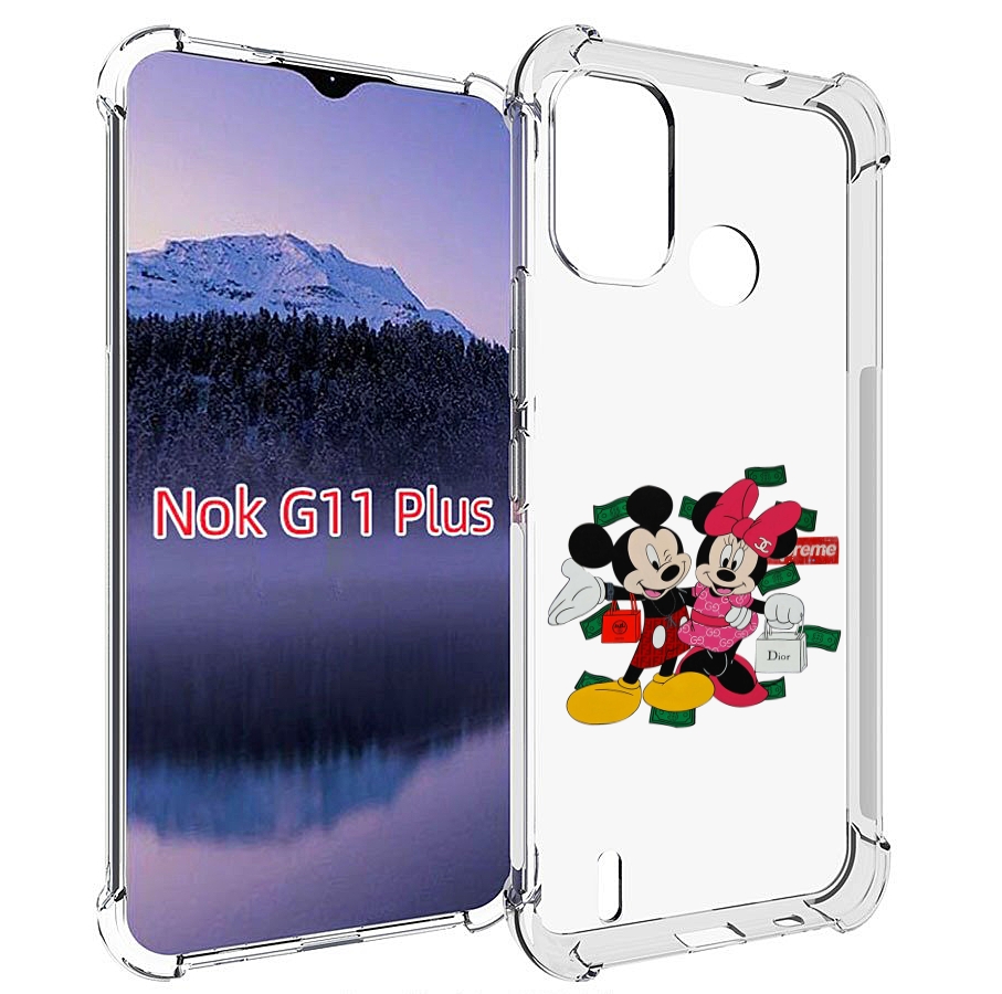 

Чехол MyPads модные-микки-маус детский для Nokia G11 Plus, Прозрачный, Tocco