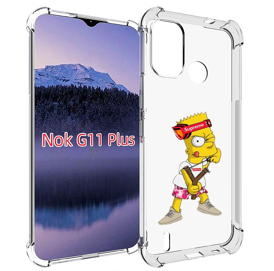 

Чехол MyPads модный-барт-симпсон для Nokia G11 Plus, Прозрачный, Tocco