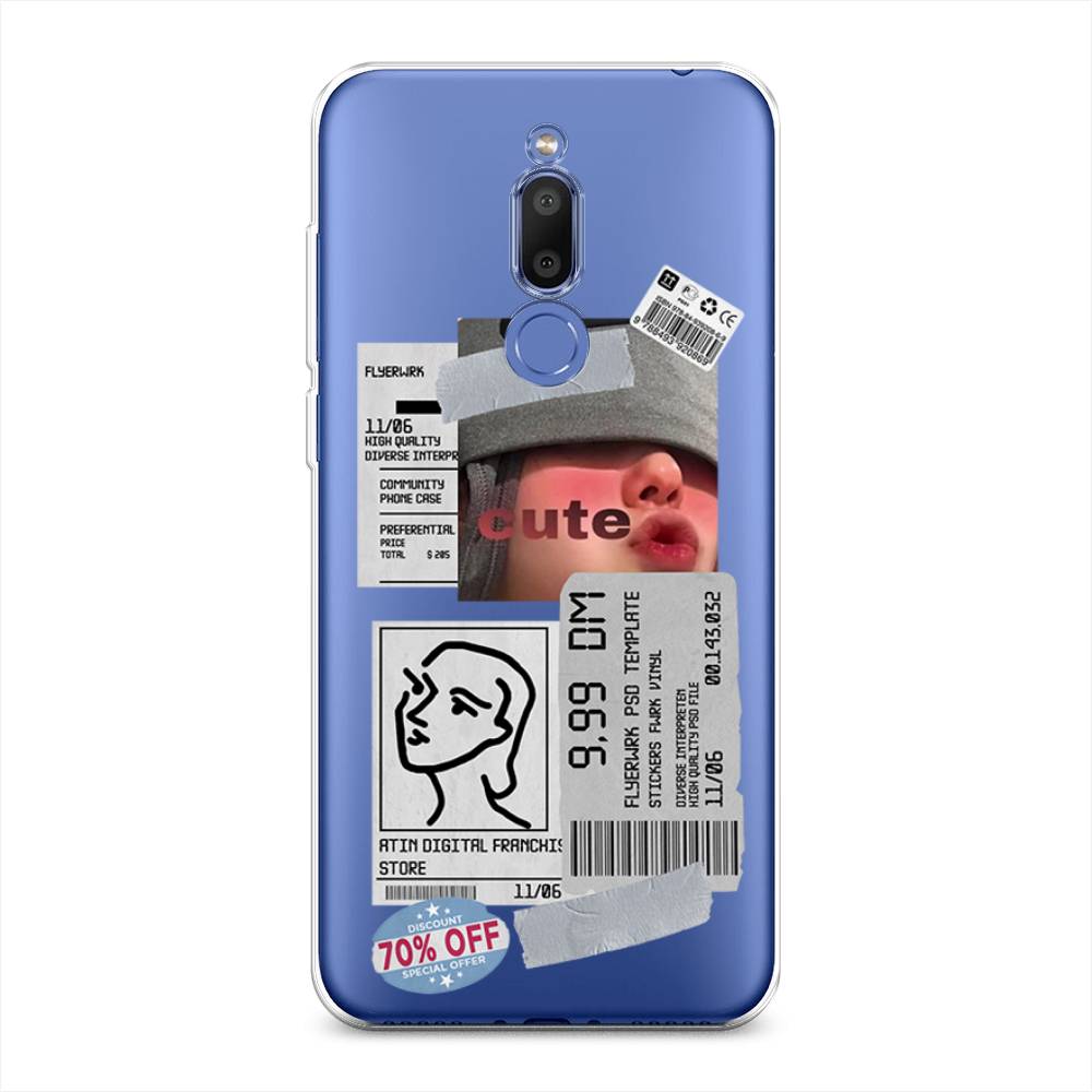 

Чехол на Meizu M6T "Cute girl collage", Розовый;серый;голубой, 72850-6