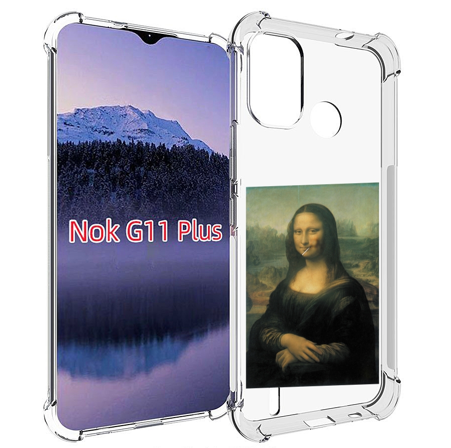 

Чехол MyPads монализа-с-чупачупсом для Nokia G11 Plus, Прозрачный, Tocco