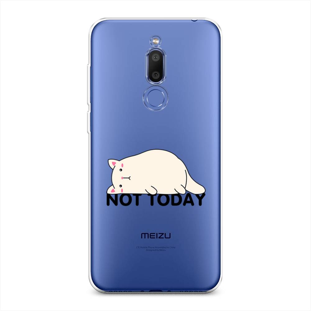 

Чехол на Meizu M6T "Cat not today", Белый;розовый;черный, 72850-1