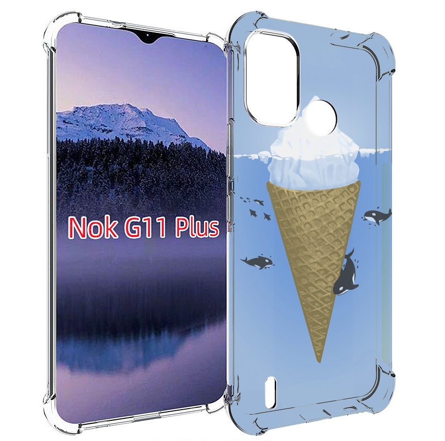 

Чехол MyPads мороженное-у-косаток для Nokia G11 Plus, Прозрачный, Tocco