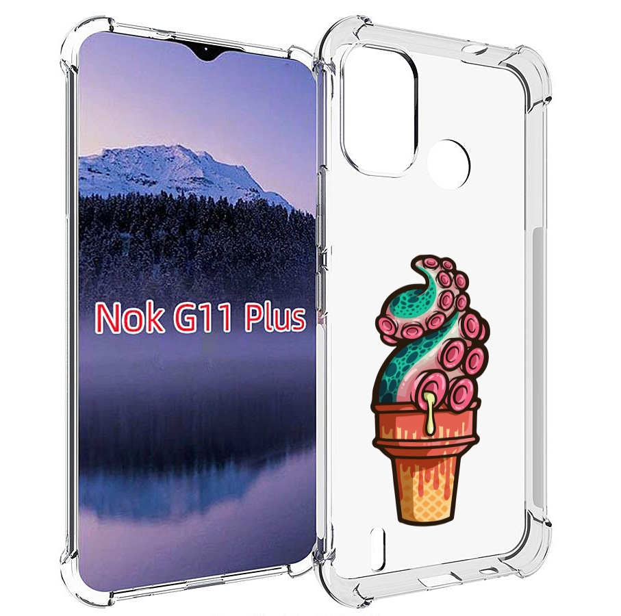

Чехол MyPads мороженное для Nokia G11 Plus, Прозрачный, Tocco
