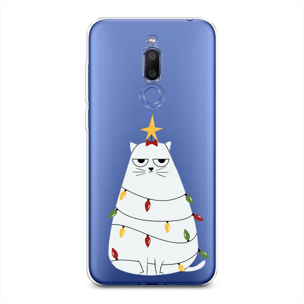 

Чехол на Meizu M6T "Котик в гирлянде", Белый;красный;желтый, 72850-1