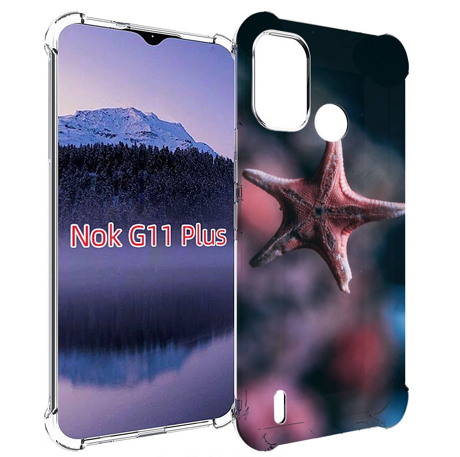 

Чехол MyPads морская-звезда---starfish для Nokia G11 Plus, Прозрачный, Tocco