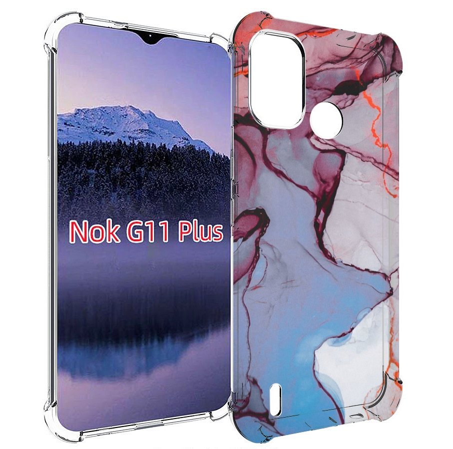 

Чехол MyPads мраморный рисунок для Nokia G11 Plus, Прозрачный, Tocco