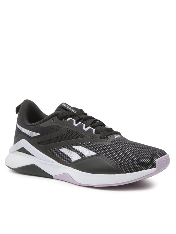 

Кроссовки женские Reebok Nanoflex TR V2 Shoes HQ4221 черные 40.5 EU, Черный, Nanoflex TR V2 Shoes HQ4221