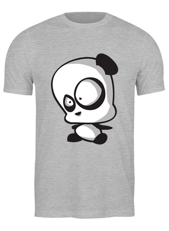 

Футболка мужская Printio Панда (panda) серая L, Серый, Панда (panda)