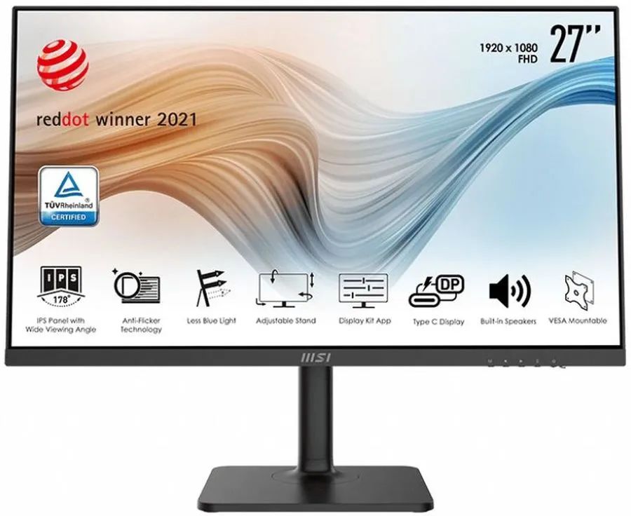 

27" Монитор MSI Modern MD271P черный 75Hz 1920x1080 IPS, Modern MD271P