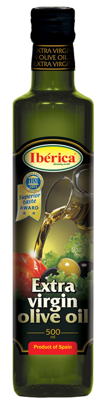 Масло оливковое Iberica Extra Virgin нерафинированное, первого холодного отжима, 500 мл