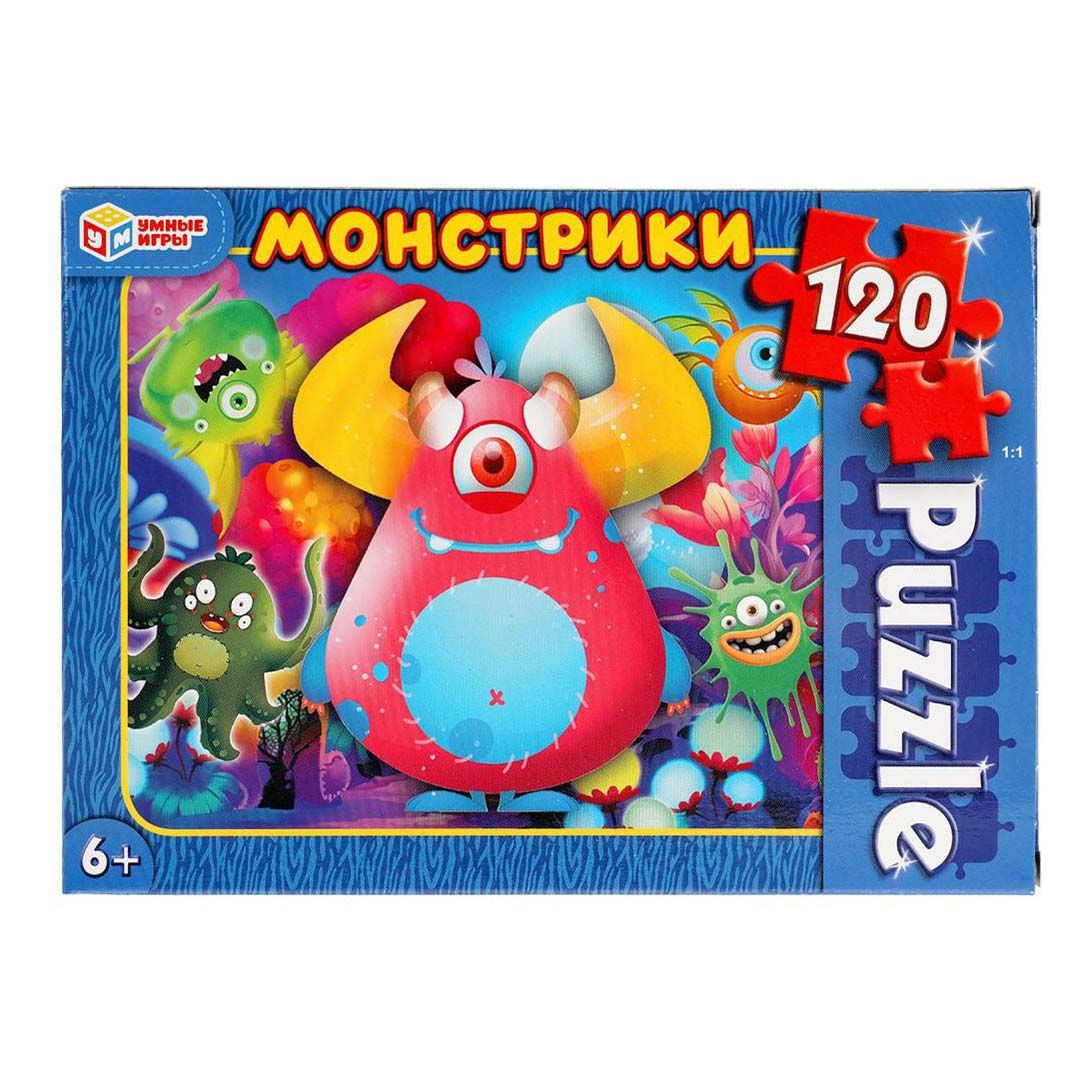 

Пазл классический Умные игры Монстрики 120 деталей