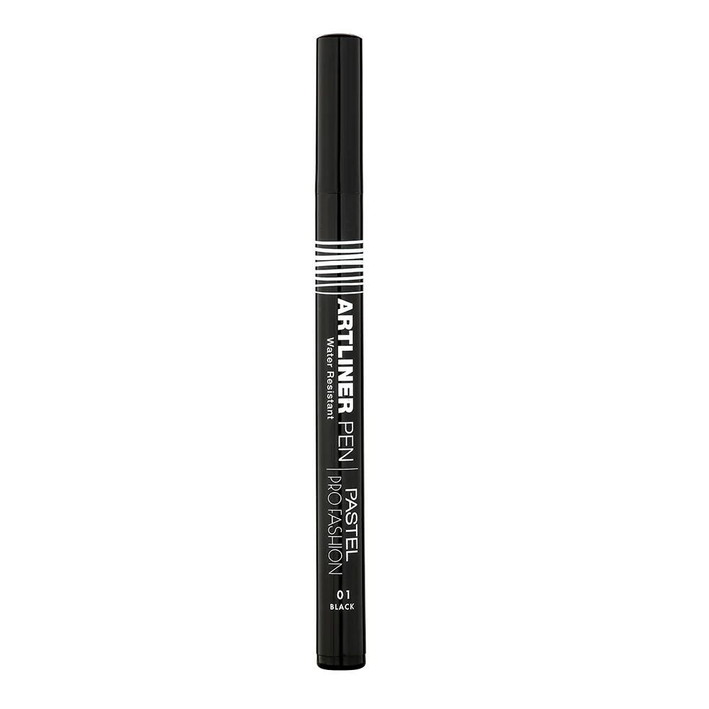 Подводка для глаз PASTEL Pro Fashion Artliner Pen жидкая, водостойкая, 01 Черный, 0,8 мл pastel водостойкая подводка для глаз profashion artliner pen