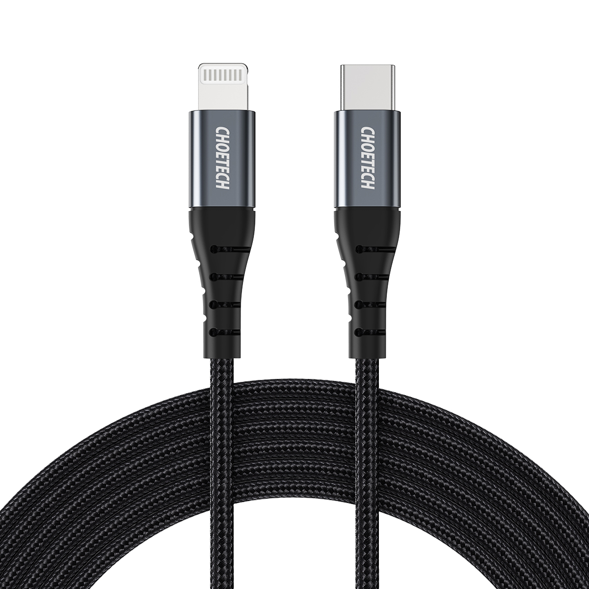 фото Кабель usb type c - lightning choetech ip0041-bk 2 м черный