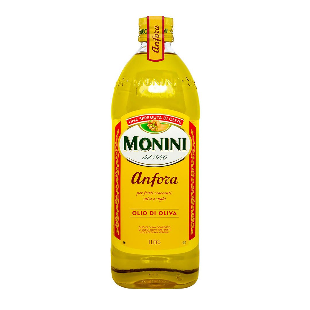 Масло оливковое Monini Anfora рафинированное с добавлением нерафинированного масла, 1 л