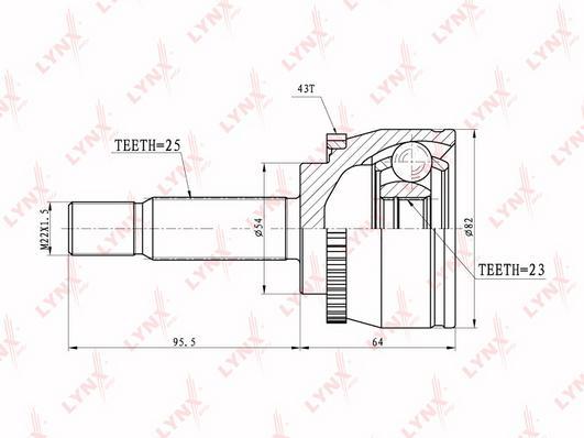 

Шрус LYNXauto CO-5526A