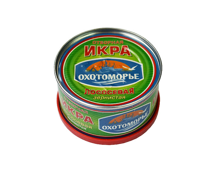 

Икра лососевая красная Охотоморье зернистая 100 г