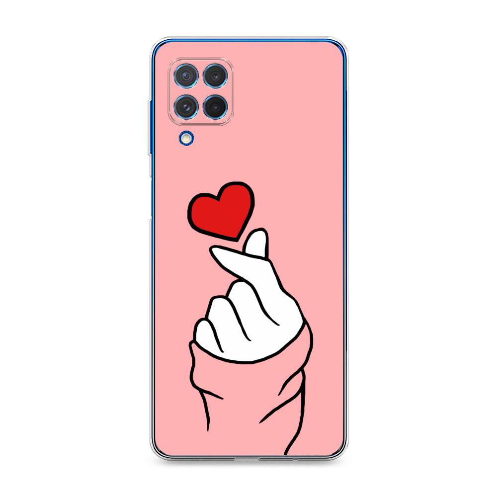 

Чехол Awog на Samsung Galaxy M62 / Самсунг M62 "Милое сердечко", Белый;красный;черный, 2102950-7