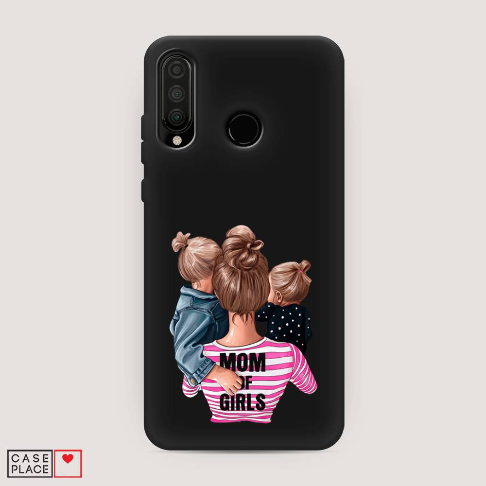 

Чехол Awog на Honor 20 Lite 2020 "Mom of Girls", Синий;розовый;черный, 611252-1