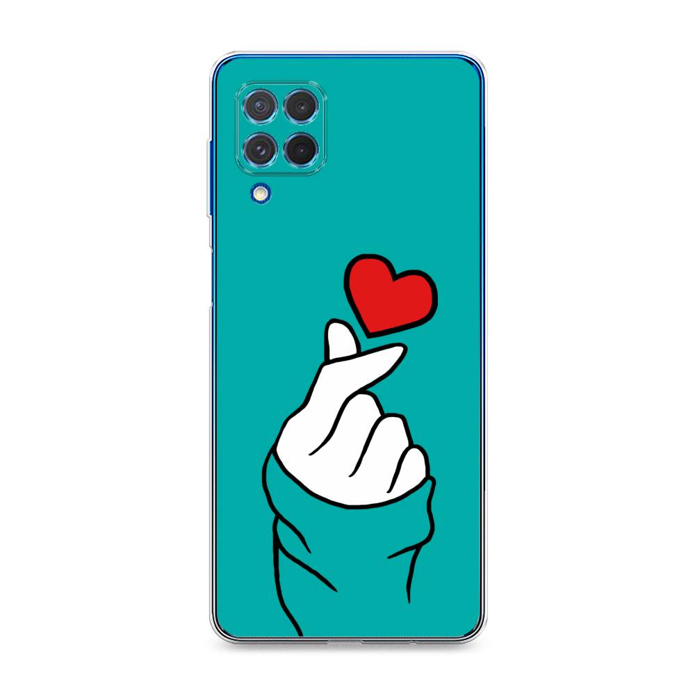 

Чехол Awog на Samsung Galaxy M62 / Самсунг M62 "Маленькое сердечко", Голубой;белый;красный, 2102950-7