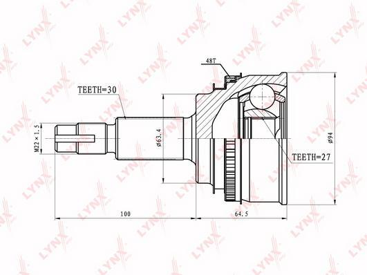 

Шрус LYNXauto CO-7586A