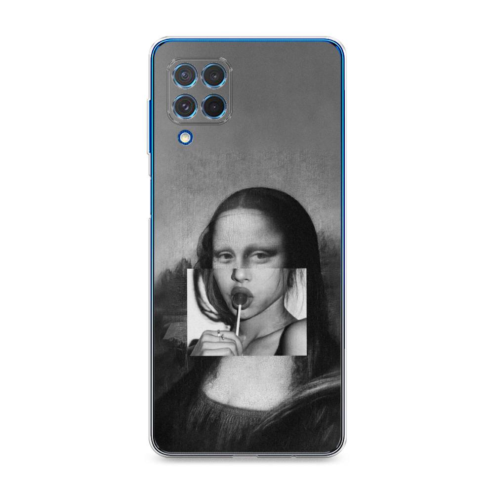 

Чехол Awog на Samsung Galaxy M62 / Самсунг M62 "Mona Lisa sucking lollipop", Серый, 2102950-9