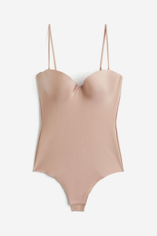 

Боди женское H&M 1219104 бежевое 75A, Бежевый, 1219104