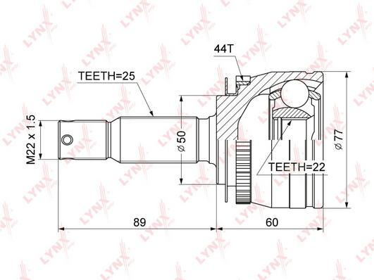 

Шрус LYNXauto CO-3634A