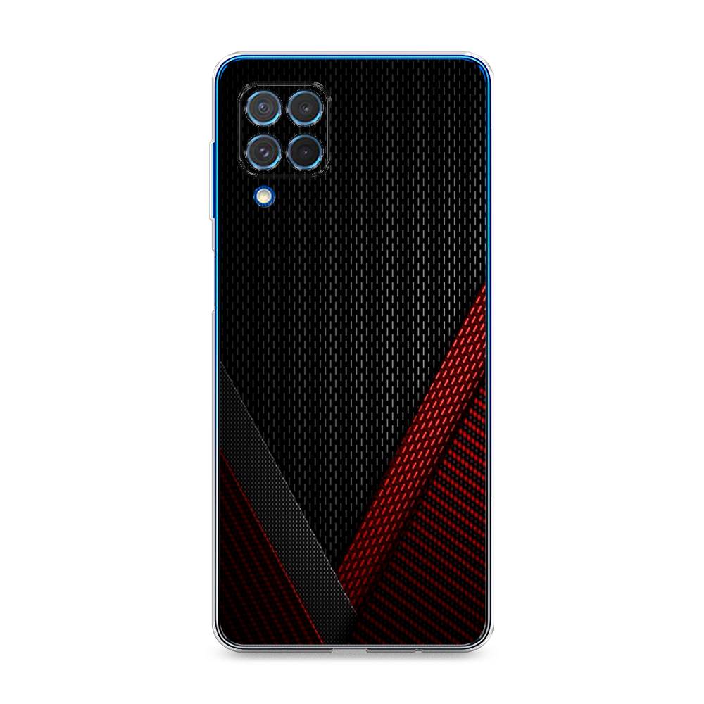 фото Чехол awog "красный карбон" для samsung galaxy m62