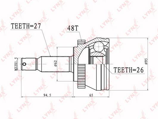 

Шрус LYNXauto CO-3633A