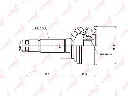 

Шрус LYNXauto CO-3681