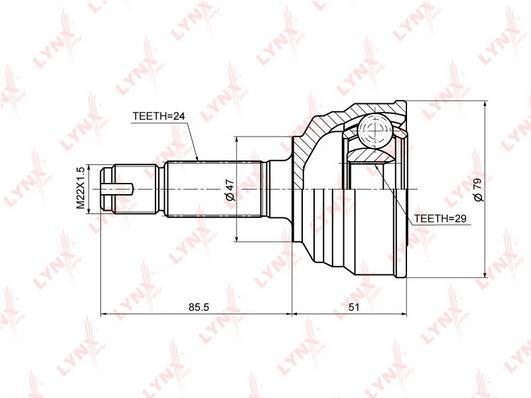 

Шрус LYNXauto CO-3682