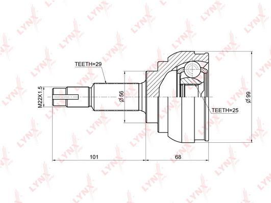 

Шрус LYNXauto CO-3676