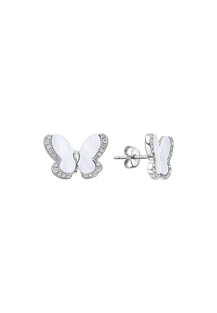 

Серьги из серебра Kari Jewelry СЛ-0009Р, фианит\перламутр, СЛ-0009Р